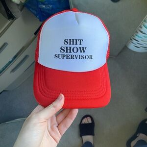 Red and White Trucker Hat